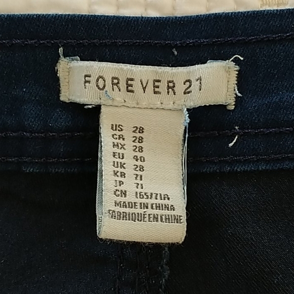 Forever 21, Light weight Skinny Jeans, Dark 28 - Picture 3 of 8
